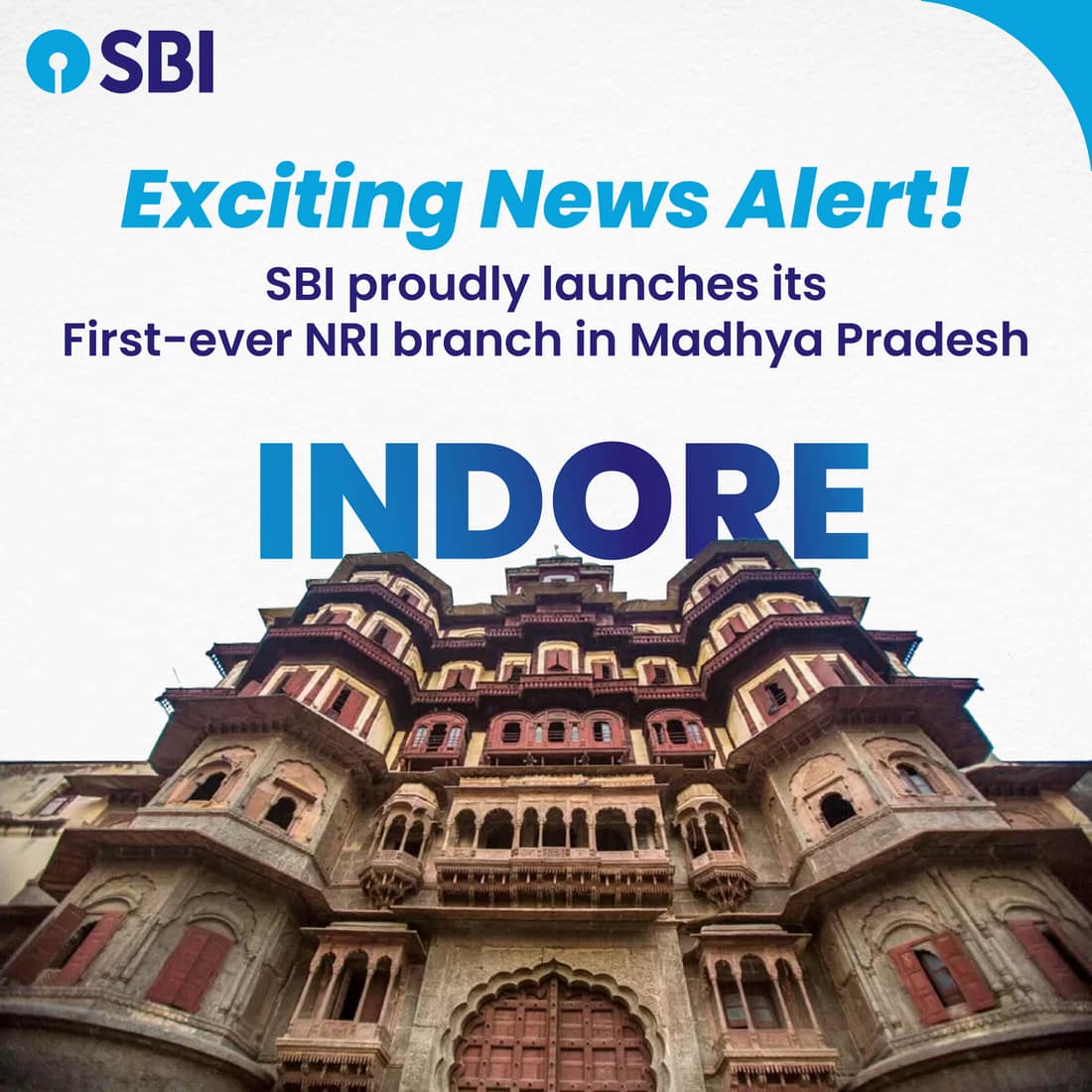 SBI First NRI Branch in MP Launch Creative